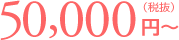 50,000円(税抜)〜